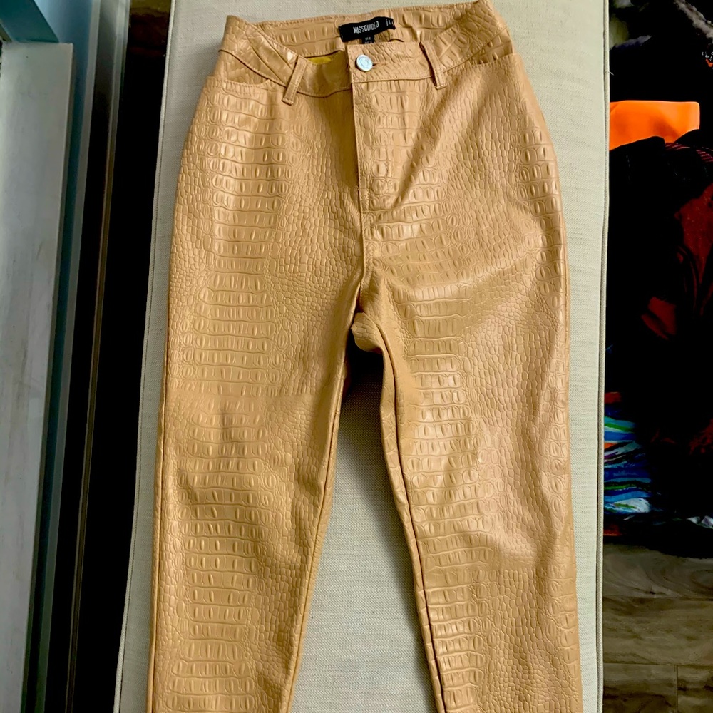 Misguided Snake Skin Pants